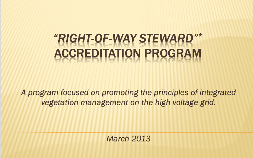 About the ROW Steward Accreditation Program